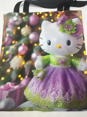 Hello Kitty Pink, Purple & Green Gift Tote Bag